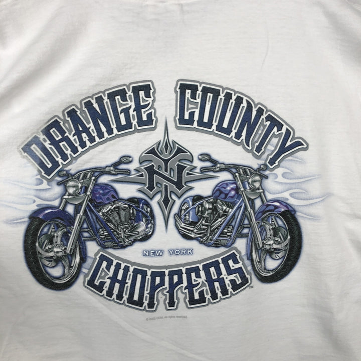 2000'S Fruit of the Loom Orange County Choppers Motorcycle T-shirt, Men's Size L (approx.) cotton white type Vintage Second Hand