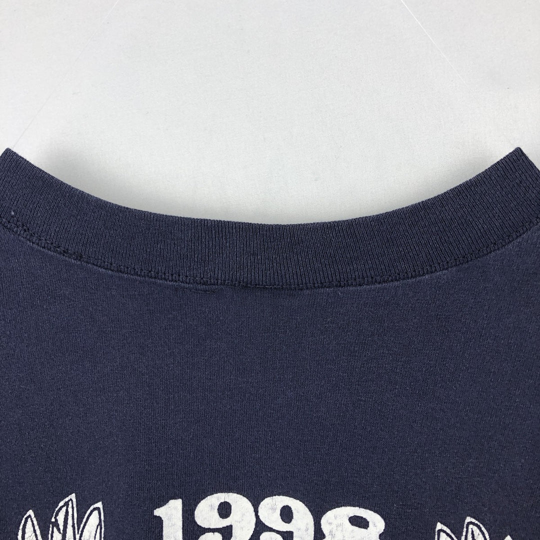 90'S STURTEE Eagle Pattern Motorcycle T-Shirt, Made in USA, Men's Size L (Equivalent), Vintage cotton navy blue type Vintage Second Hand