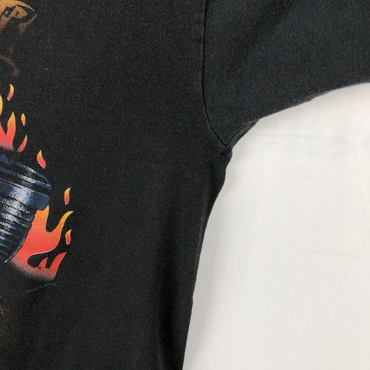 90'S Sherry Eagle Pattern Motorcycle T-Shirt, Men's Size L (approx.), Vintage cotton black type Vintage Second Hand