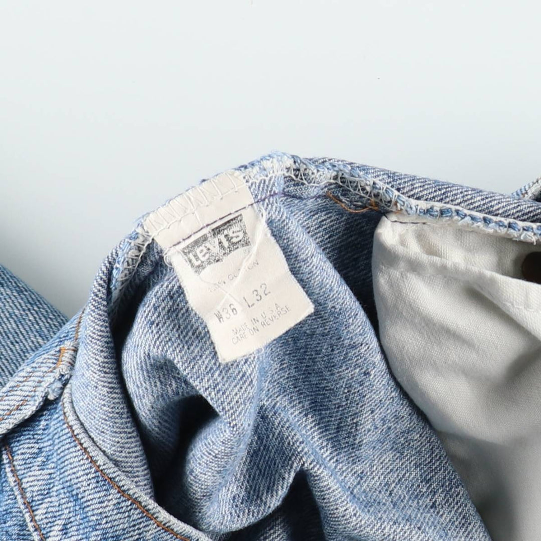 1990'S Levi's 506-4891 Tapered Denim Pants, Made in USA, Men's W35 (approx.), Vintage cotton blue type Vintage Second Hand