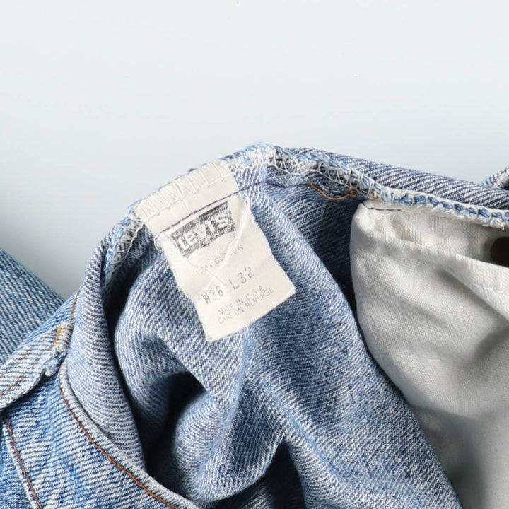 1990'S Levi's 506-4891 Tapered Denim Pants, Made in USA, Men's W35 (approx.), Vintage cotton blue type Vintage Second Hand