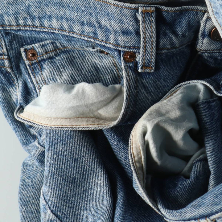 1990'S Levi's 505-0218 Tapered Denim Pants, Made in USA, Men's Size W34 (approx.), Vintage cotton blue type Vintage Second Hand