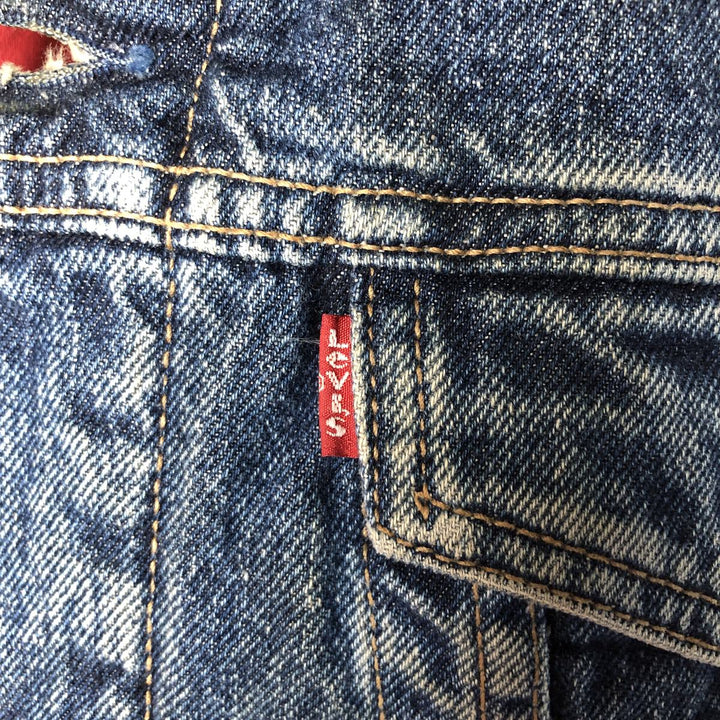 1980'S Levi's 71665-0815 Padded Denim Jacket (Men's Size M) cotton blue type Vintage Second Hand