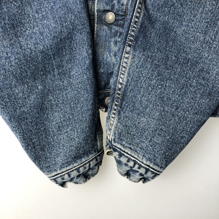 1980'S Levi's 71665-0815 Padded Denim Jacket (Men's Size M) cotton blue type Vintage Second Hand