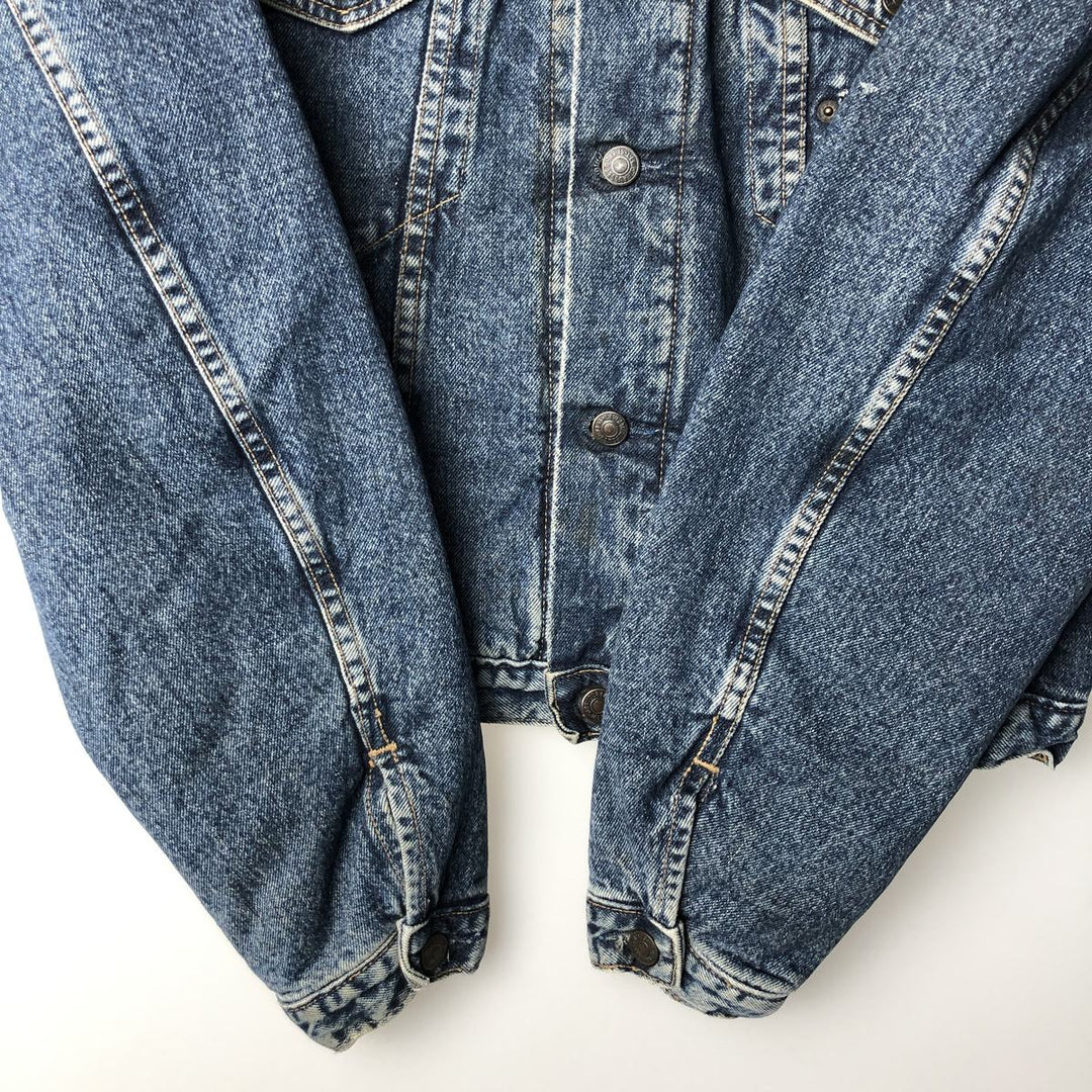 1980'S Levi's 71665-0815 Padded Denim Jacket (Men's Size M) cotton blue type Vintage Second Hand