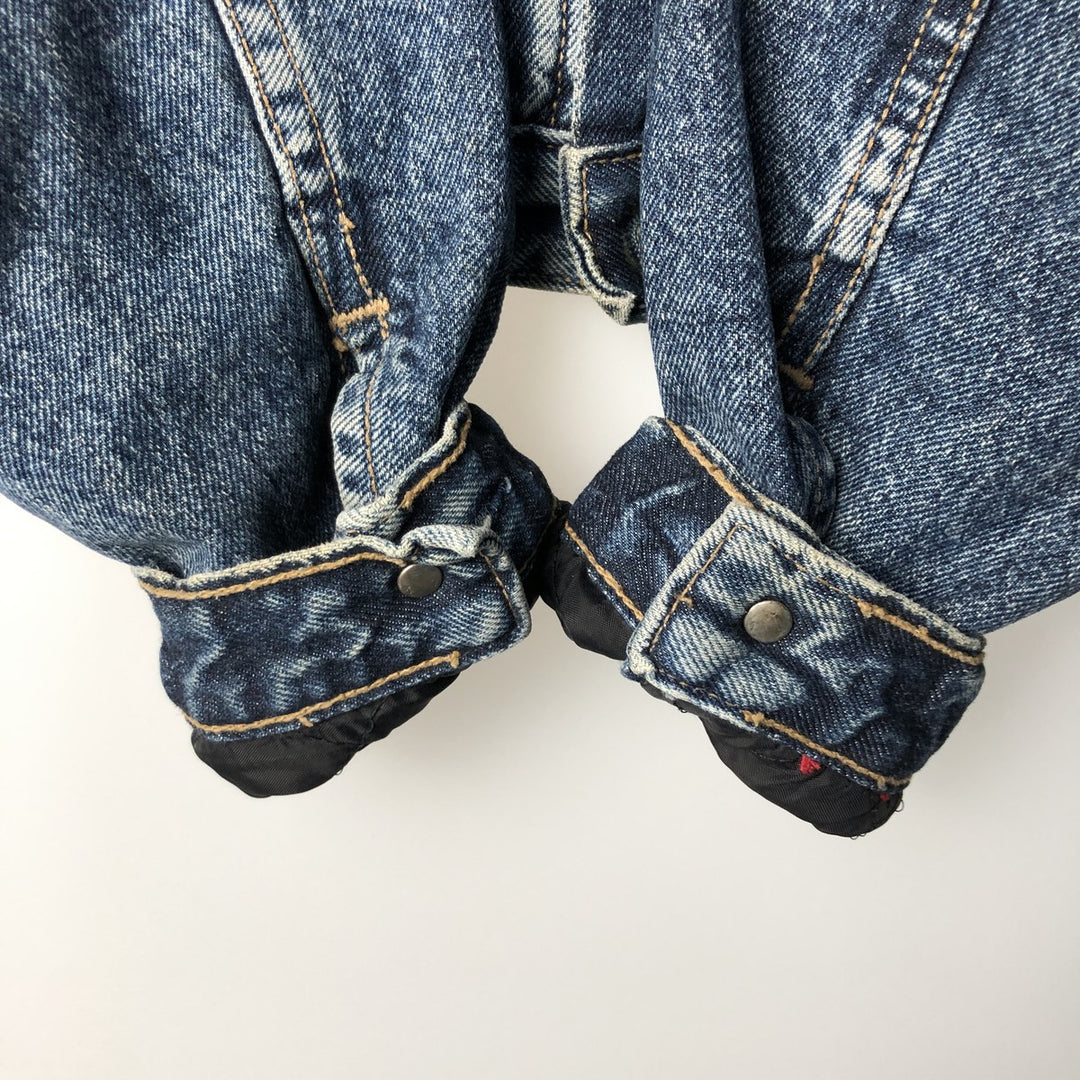 1980'S Levi's 71665-0815 Padded Denim Jacket (Men's Size M) cotton blue type Vintage Second Hand
