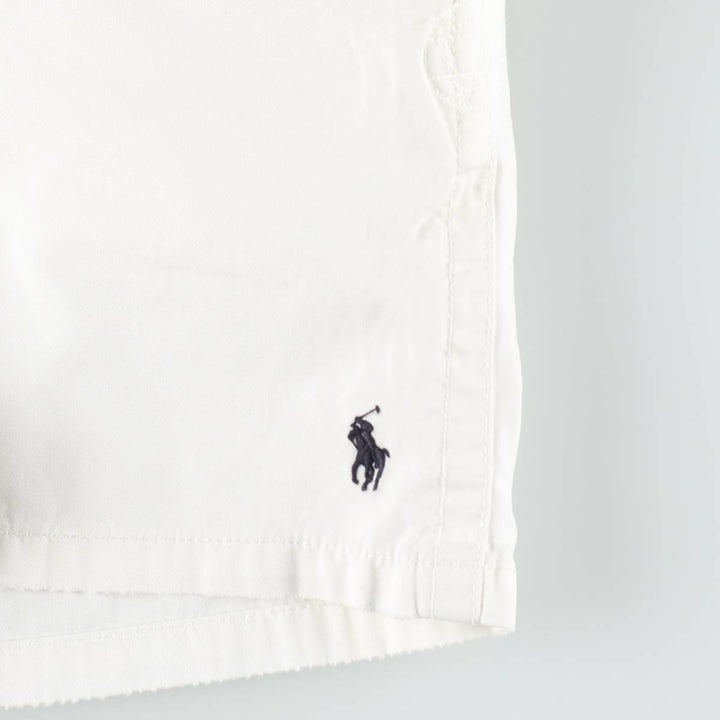 Ralph Lauren POLO by Ralph Lauren Chino Shorts, Men's Size XL (approx.) cotton white type Vintage Second Hand