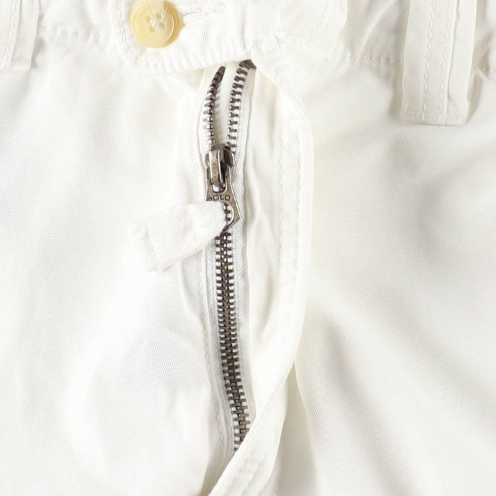 Ralph Lauren POLO by Ralph Lauren Chino Shorts, Men's Size XL (approx.) cotton white type Vintage Second Hand