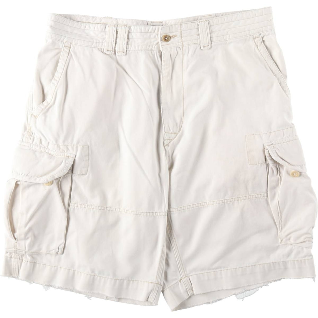 Ralph Lauren POLO by Ralph Lauren cargo shorts, half pants, men's size w36 cotton white type Vintage Second Hand