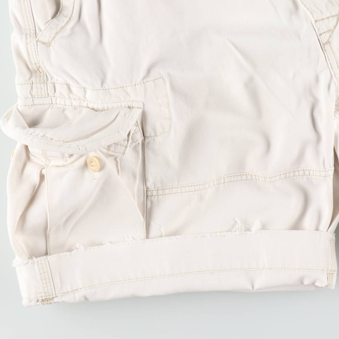 Ralph Lauren POLO by Ralph Lauren cargo shorts, half pants, men's size w36 cotton white type Vintage Second Hand