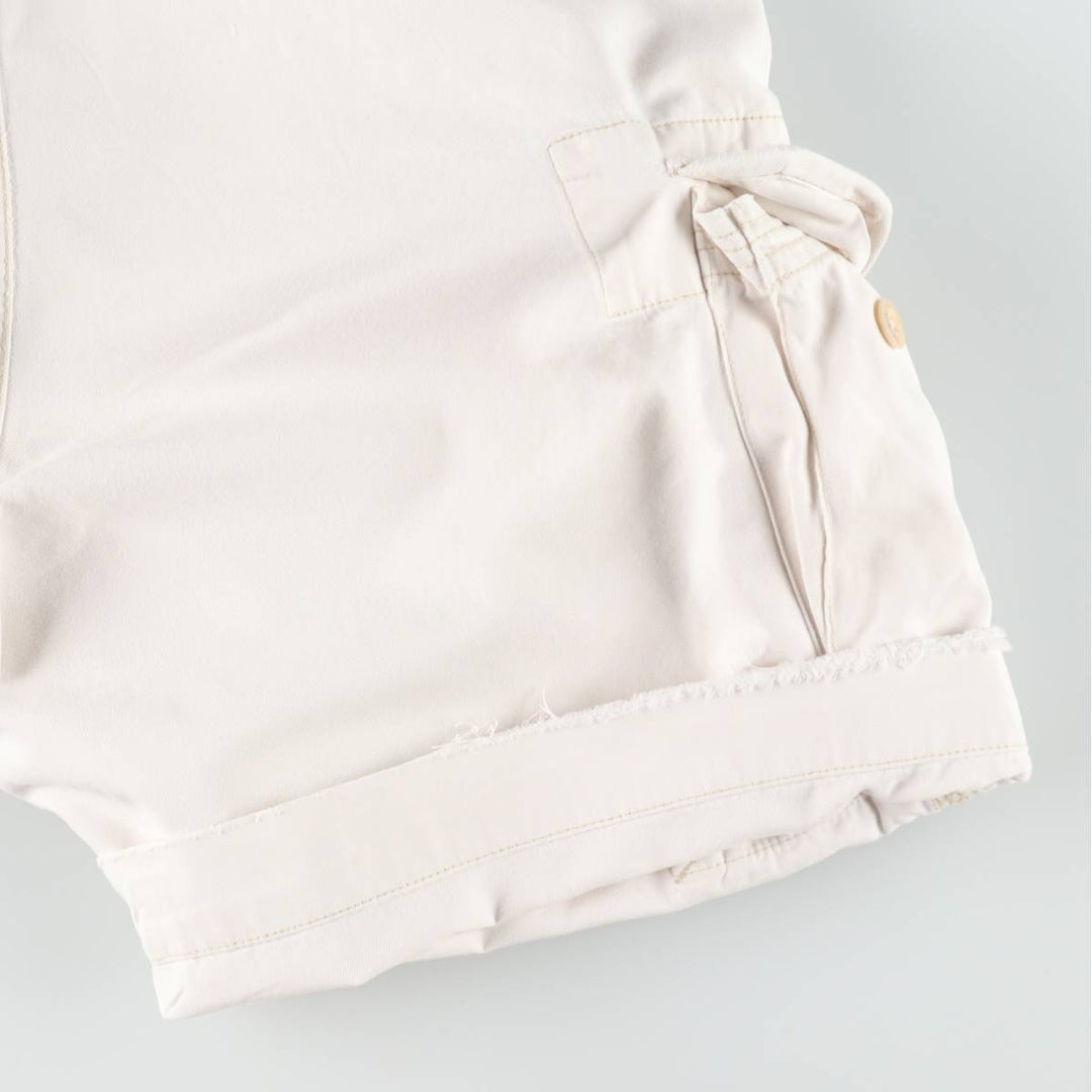 Ralph Lauren POLO by Ralph Lauren cargo shorts, half pants, men's size w36 cotton white type Vintage Second Hand