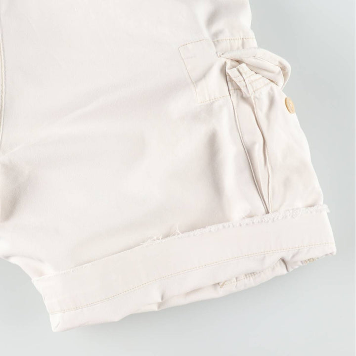Ralph Lauren POLO by Ralph Lauren cargo shorts, half pants, men's size w36 cotton white type Vintage Second Hand