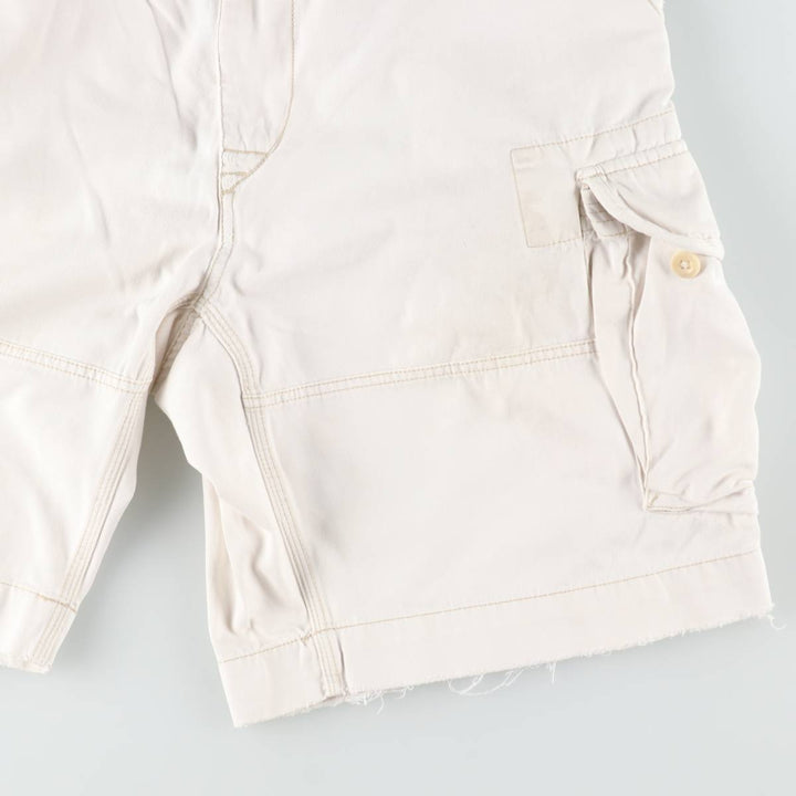 Ralph Lauren POLO by Ralph Lauren cargo shorts, half pants, men's size w36 cotton white type Vintage Second Hand