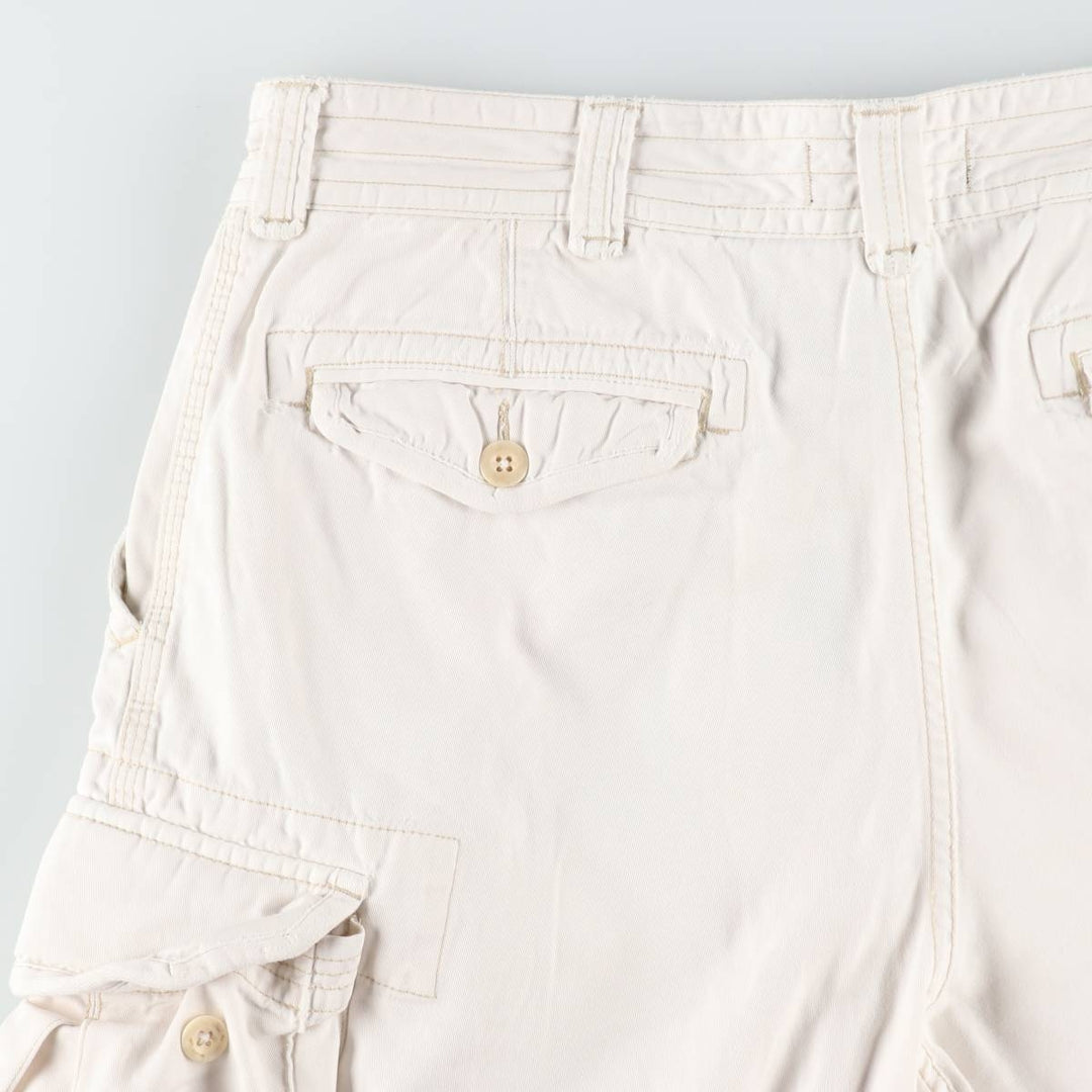 Ralph Lauren POLO by Ralph Lauren cargo shorts, half pants, men's size w36 cotton white type Vintage Second Hand
