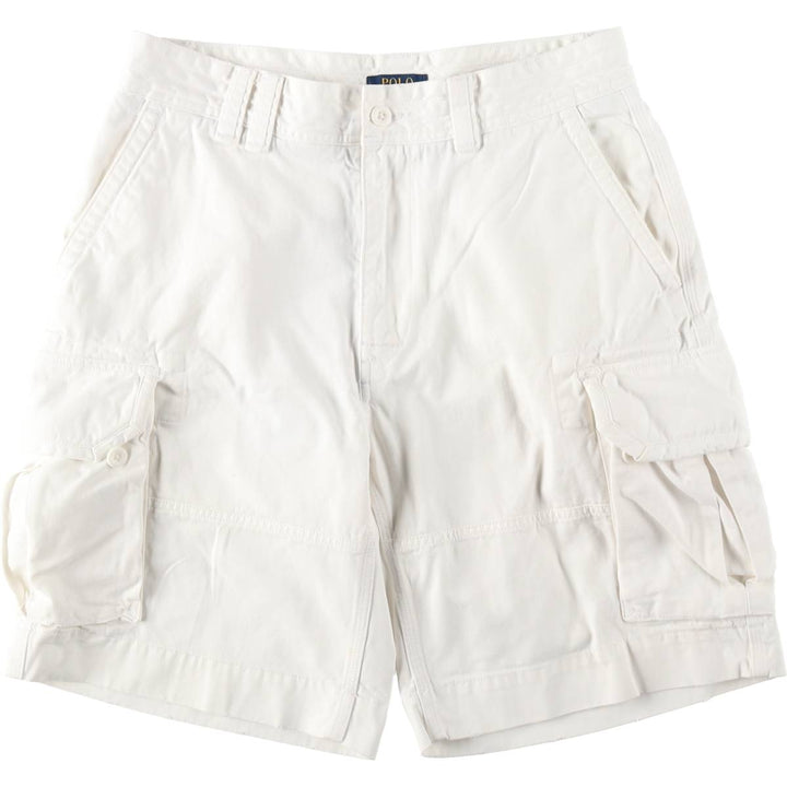 Ralph Lauren POLO RALPH LAUREN cargo shorts, half pants, men's size w34 cotton white type Vintage Second Hand