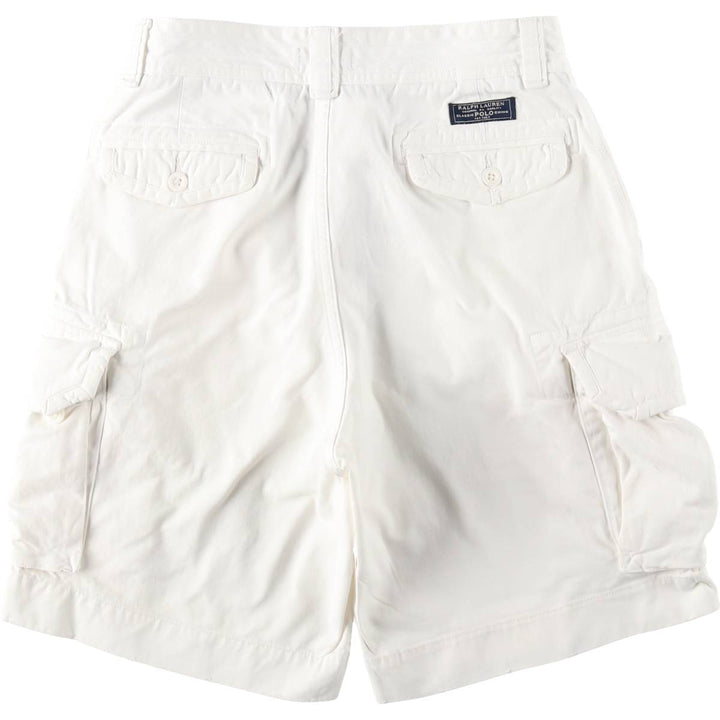Ralph Lauren POLO RALPH LAUREN cargo shorts, half pants, men's size w34 cotton white type Vintage Second Hand
