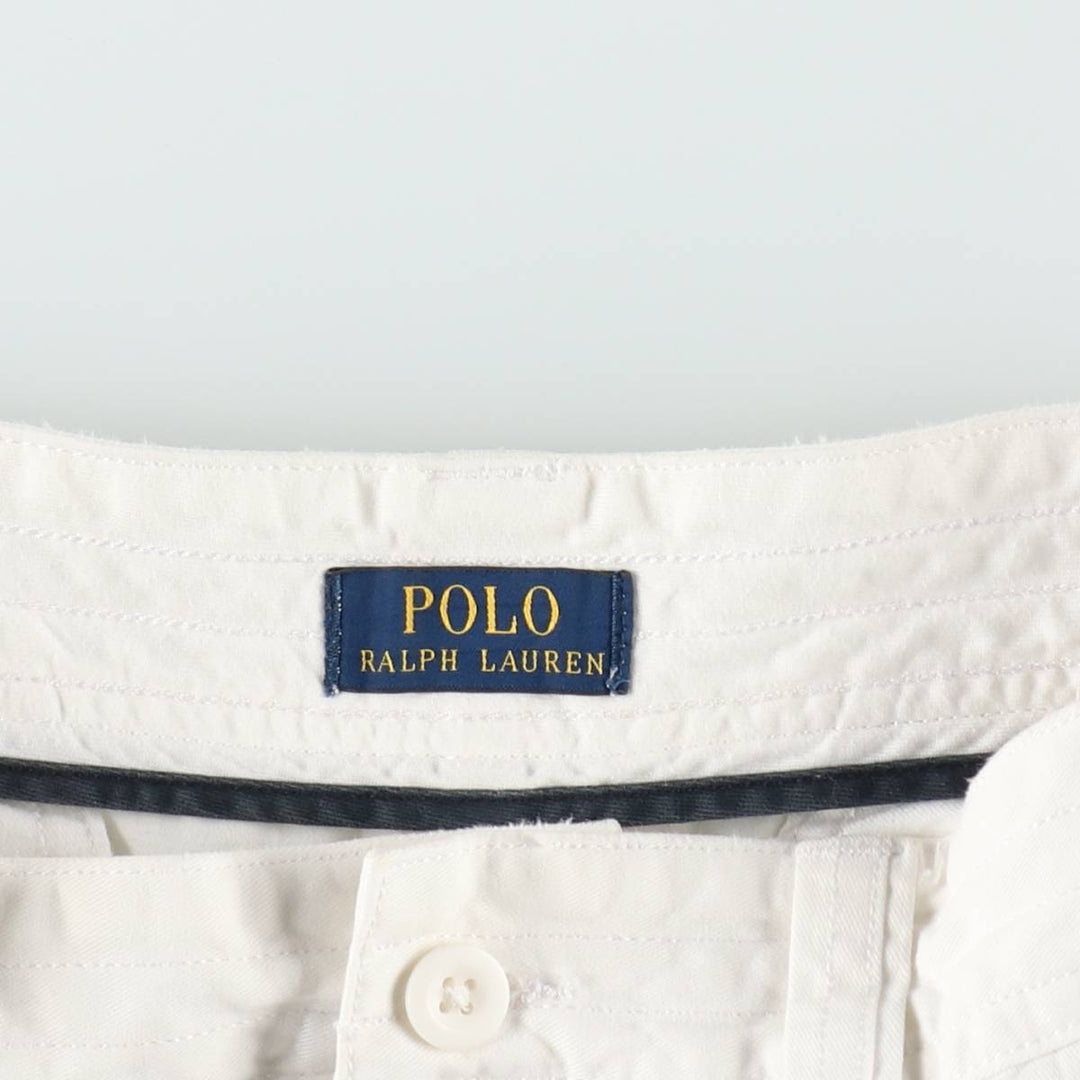 Ralph Lauren POLO RALPH LAUREN cargo shorts, half pants, men's size w34 cotton white type Vintage Second Hand