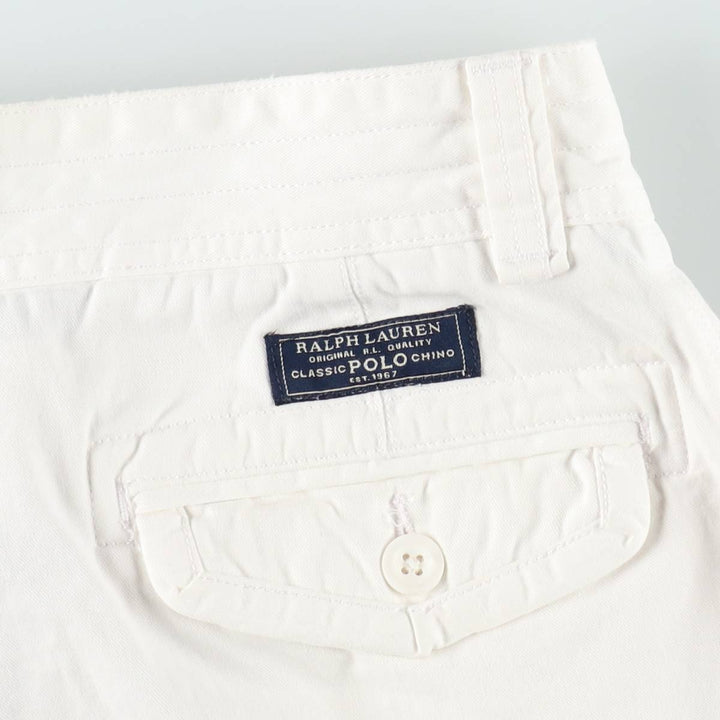 Ralph Lauren POLO RALPH LAUREN cargo shorts, half pants, men's size w34 cotton white type Vintage Second Hand