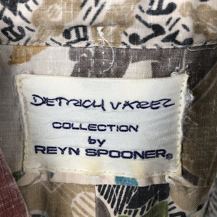 90s-00'S Reyn Spooner DIETRICH VAREZ COLLECTION all-over print pullover button-down Aloha shirt boxy shirt unclear Beige type Vintage Second Hand