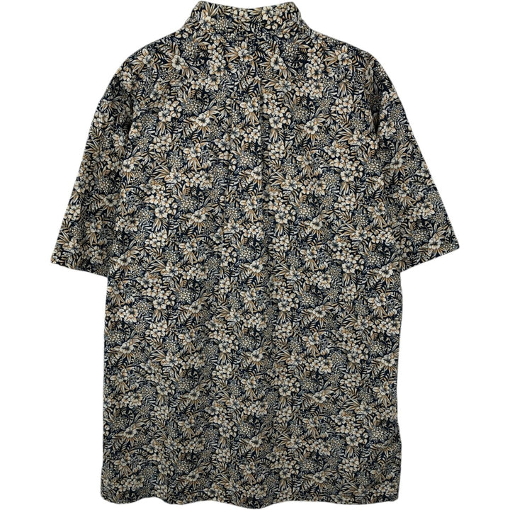 80s-90'S Reyn Spooner Joe Kealohas Floral Pullover Hawaiian Aloha Shirt Box Shirt Men's Size M cotton black type Vintage Second Hand