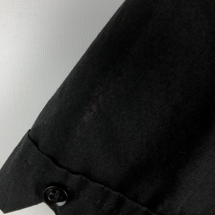 The Havanera Co. Short Sleeve Open Collar Mexican Shirt, Cuban Shirt, Boxy Shirt, Men's Size XL polyester black type Vintage Second Hand