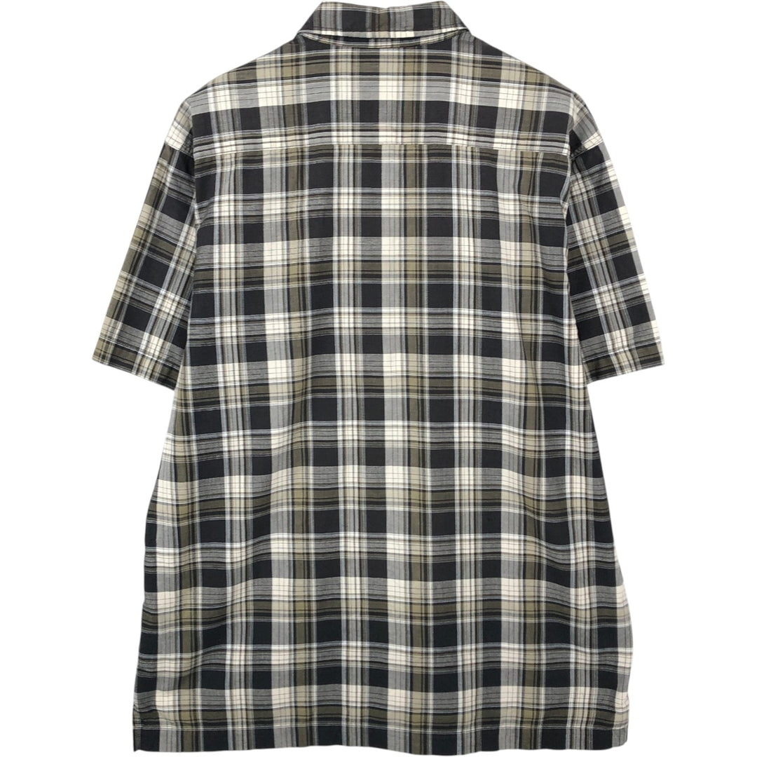 Dickies Short Sleeve Work Shirt Box Shirt Men's L Size unclear Khaki type Vintage Second Hand