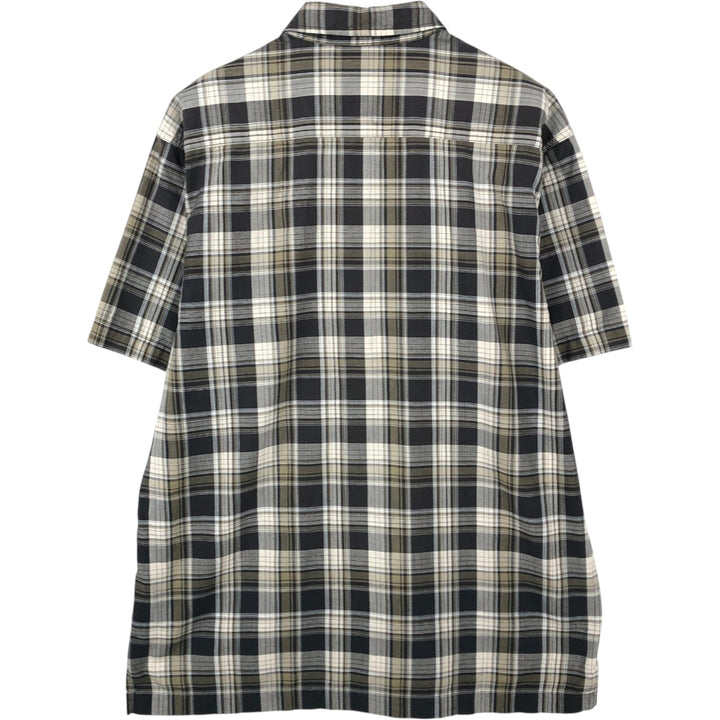 Dickies Short Sleeve Work Shirt Box Shirt Men's L Size unclear Khaki type Vintage Second Hand