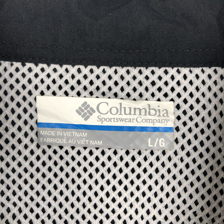 Columbia Bahamas Short-Sleeve Fishing Shirt, Men's Size L (approx.) Nylon black type Vintage Second Hand