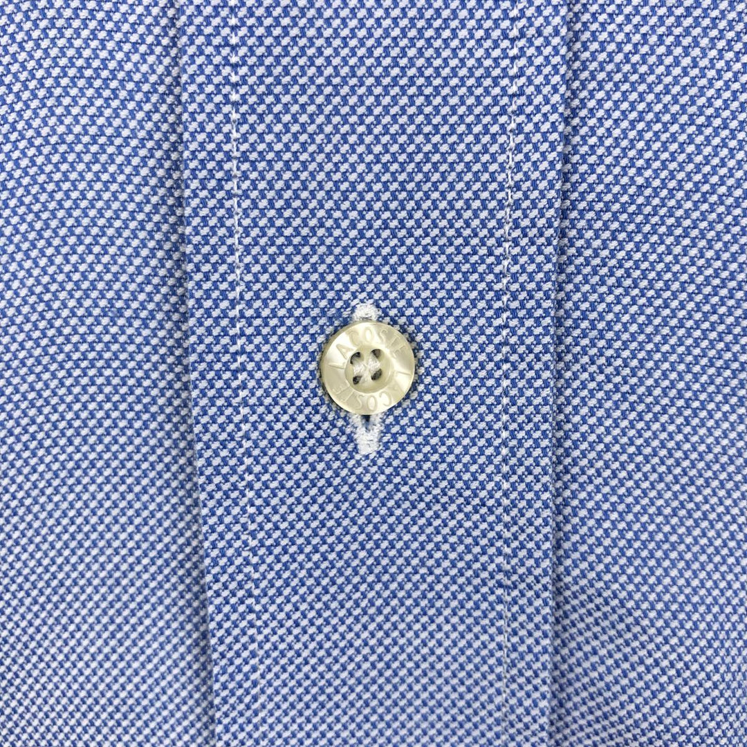 Lacoste French Lacoste Short-Sleeve Button-Down Shirt, Made in France, Size 42 (Men's M equivalent) cotton blue type Vintage Second Hand