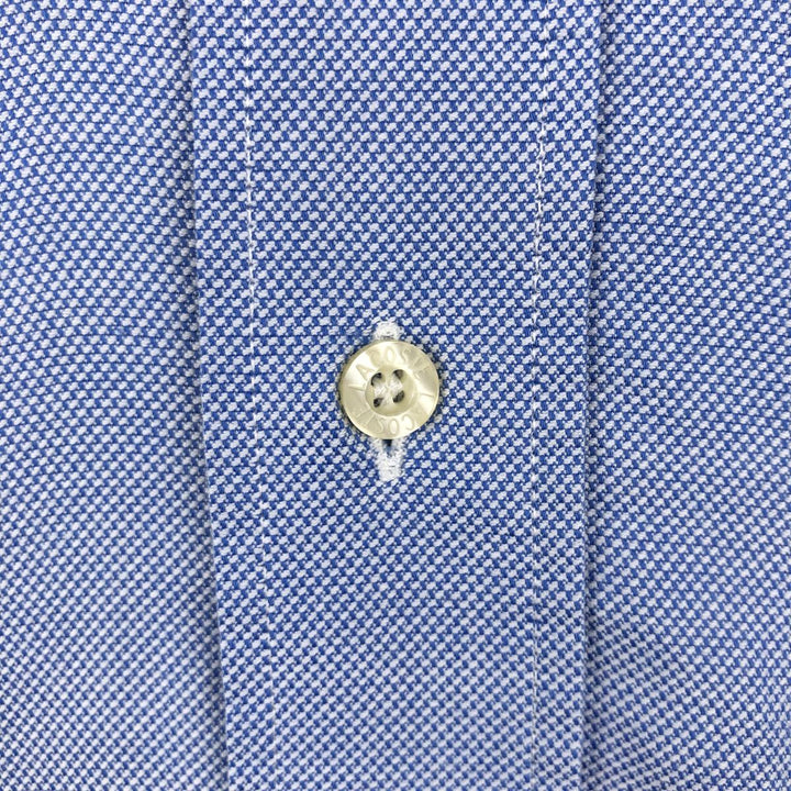 Lacoste French Lacoste Short-Sleeve Button-Down Shirt, Made in France, Size 42 (Men's M equivalent) cotton blue type Vintage Second Hand