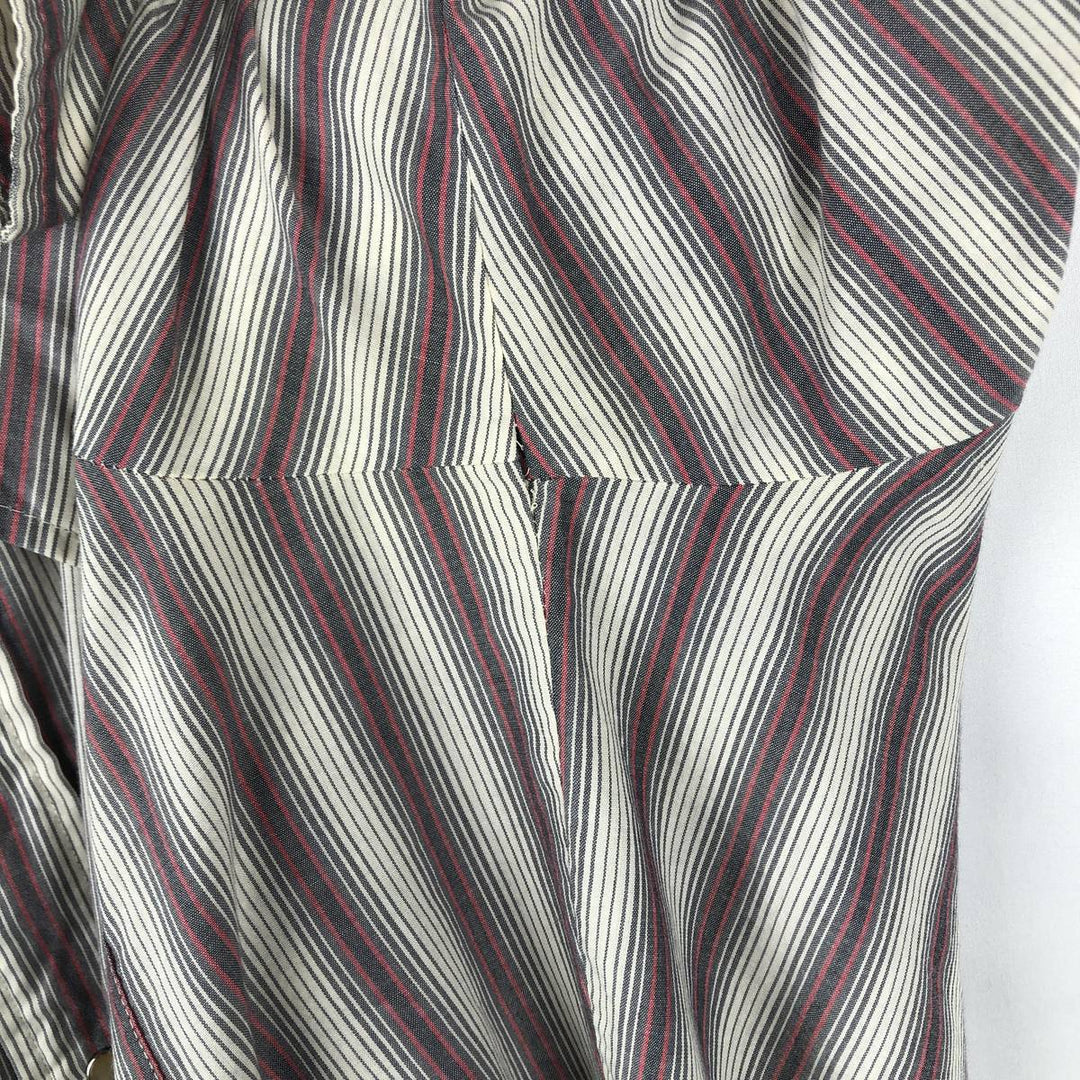 1980'S Levi's 64645-9928 Long-Sleeve Western Shirt, Men's Size XL (approx.) unclear Charcoal Vintage Second Hand