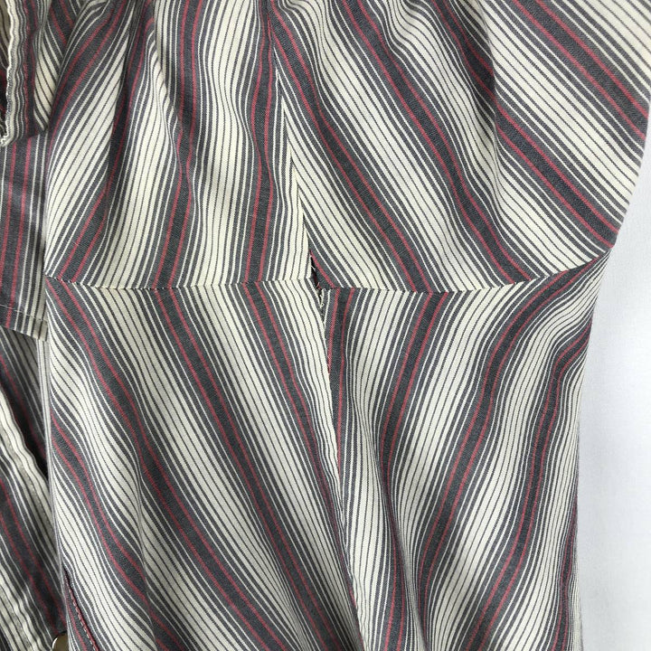1980'S Levi's 64645-9928 Long-Sleeve Western Shirt, Men's Size XL (approx.) unclear Charcoal Vintage Second Hand