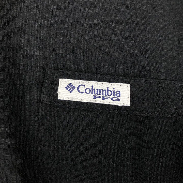 Columbia PFG Hidden Button-Down Long-Sleeve Fishing Shirt (Women's Size XL) polyester black type Vintage Second Hand