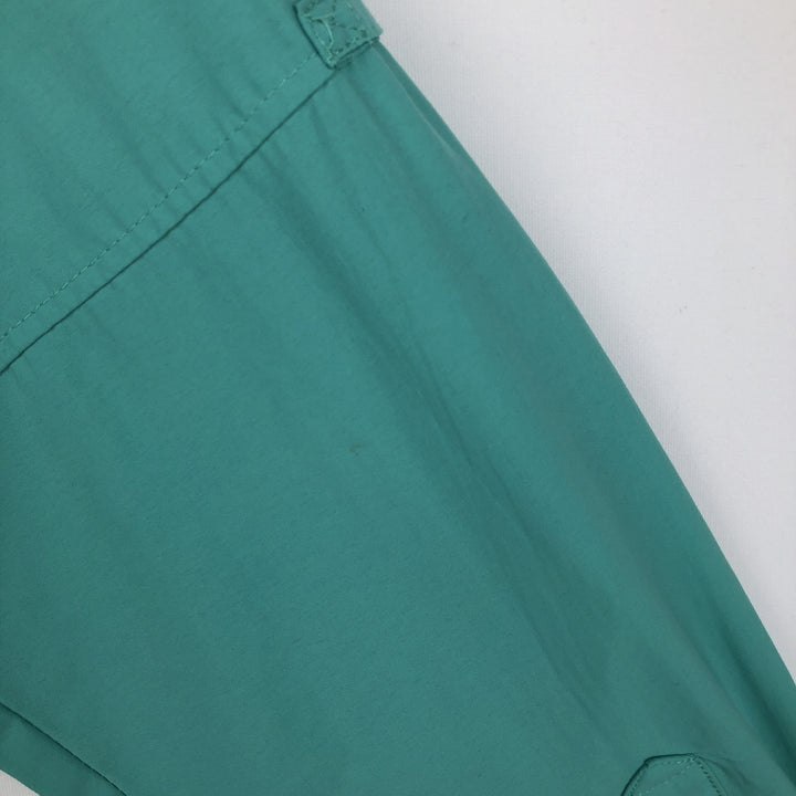 Columbia PFG Button-Down Long-Sleeve Fishing Shirt (Women's Size L) Nylon Emerald green Vintage Second Hand