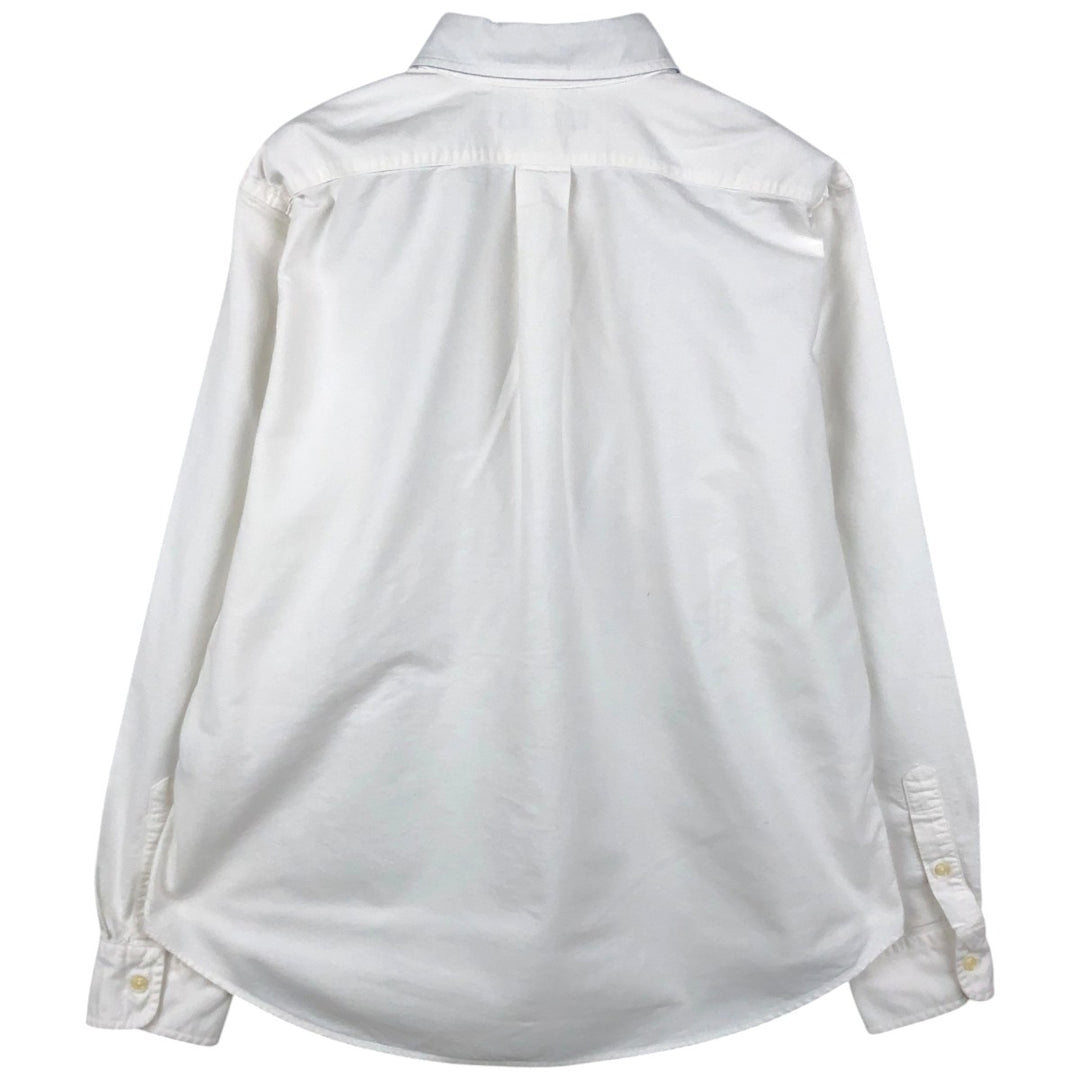 Ralph Lauren CLASSIC FIT Long-Sleeve Button-Down Shirt, Women's Size L (approx.) cotton white type Vintage Second Hand