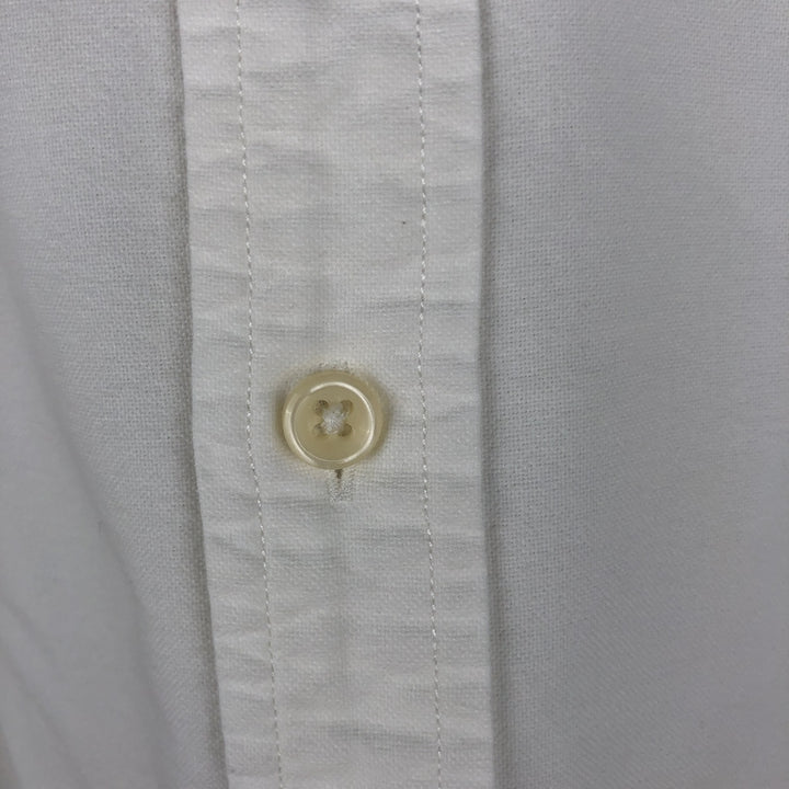 Ralph Lauren CLASSIC FIT Long-Sleeve Button-Down Shirt, Women's Size L (approx.) cotton white type Vintage Second Hand