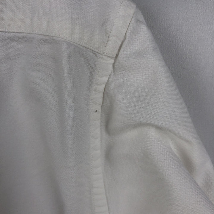 Ralph Lauren CLASSIC FIT Long-Sleeve Button-Down Shirt, Women's Size L (approx.) cotton white type Vintage Second Hand