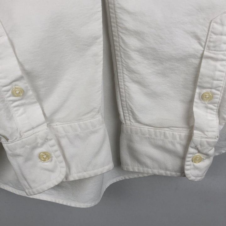 Ralph Lauren CLASSIC FIT Long-Sleeve Button-Down Shirt, Women's Size L (approx.) cotton white type Vintage Second Hand