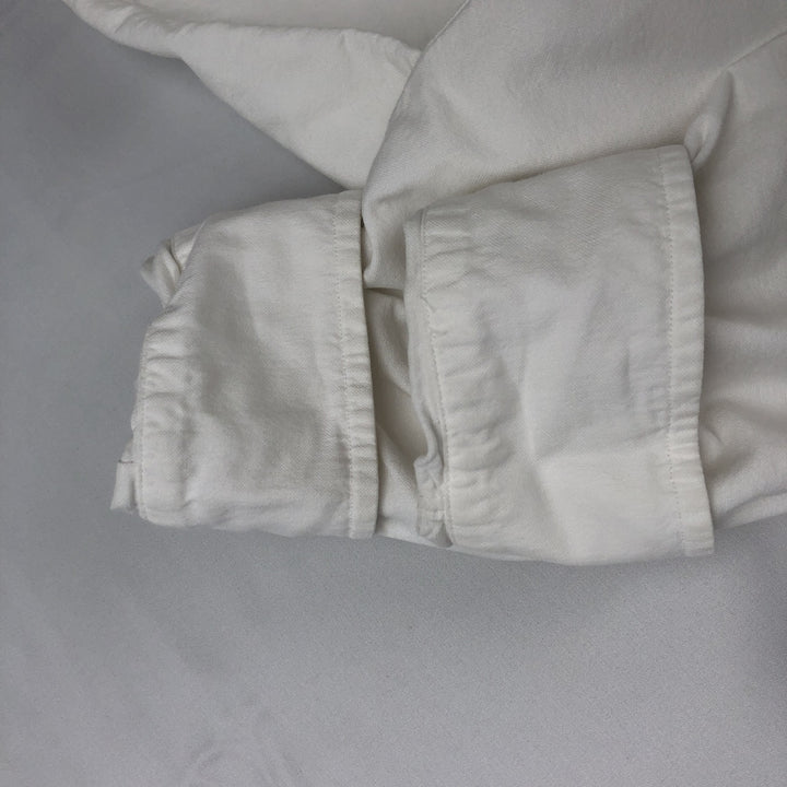 Ralph Lauren CLASSIC FIT Long-Sleeve Button-Down Shirt, Women's Size L (approx.) cotton white type Vintage Second Hand