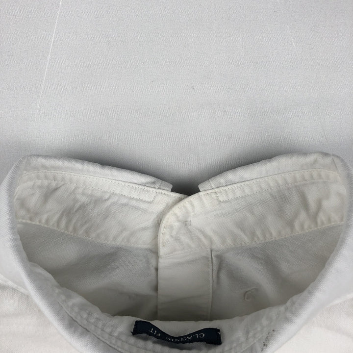 Ralph Lauren CLASSIC FIT Long-Sleeve Button-Down Shirt, Women's Size L (approx.) cotton white type Vintage Second Hand