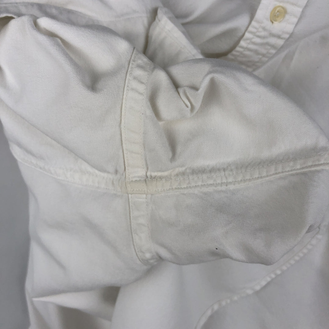 Ralph Lauren CLASSIC FIT Long-Sleeve Button-Down Shirt, Women's Size L (approx.) cotton white type Vintage Second Hand