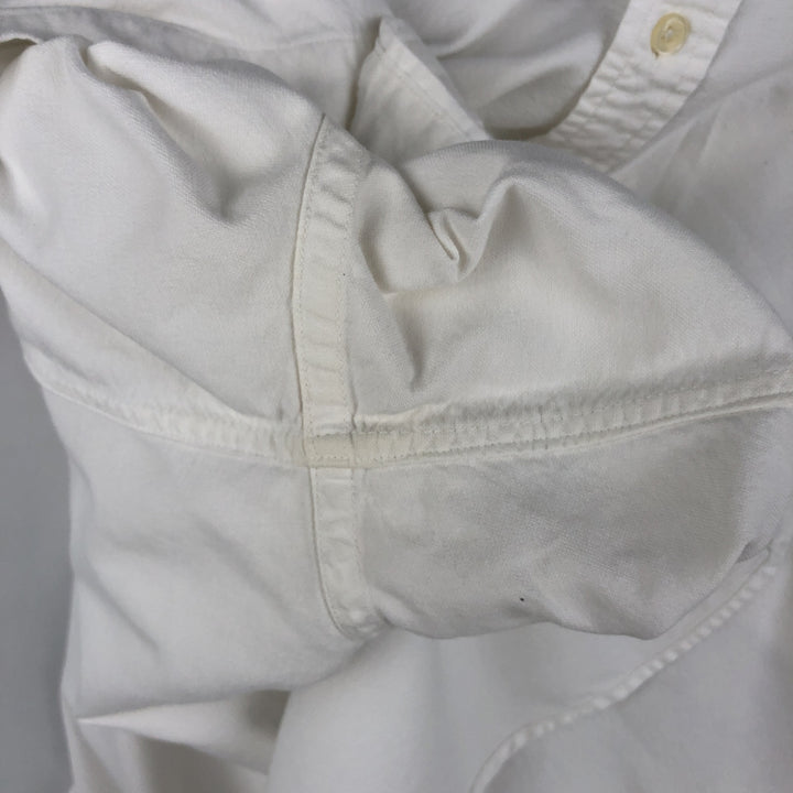 Ralph Lauren CLASSIC FIT Long-Sleeve Button-Down Shirt, Women's Size L (approx.) cotton white type Vintage Second Hand