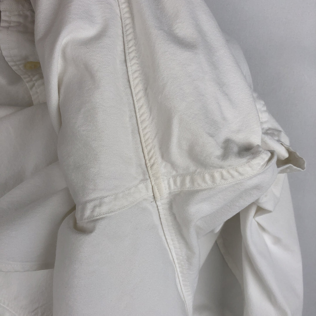 Ralph Lauren CLASSIC FIT Long-Sleeve Button-Down Shirt, Women's Size L (approx.) cotton white type Vintage Second Hand