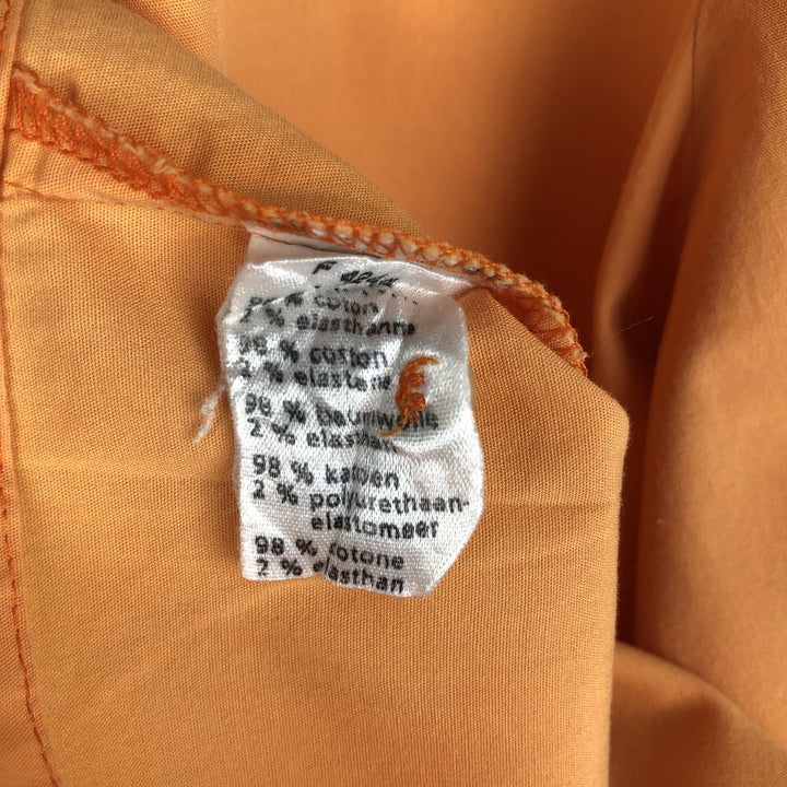 Lacoste LACOSTE 3/4 Sleeve Cotton Shirt, Boxy Shirt, Women's Size M (approx.) cotton orange type Vintage Second Hand