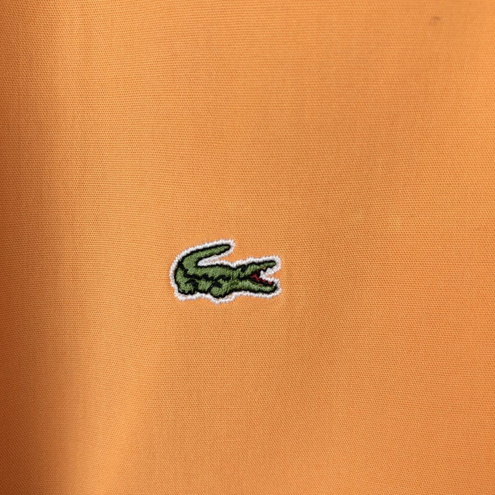 Lacoste LACOSTE 3/4 Sleeve Cotton Shirt, Boxy Shirt, Women's Size M (approx.) cotton orange type Vintage Second Hand