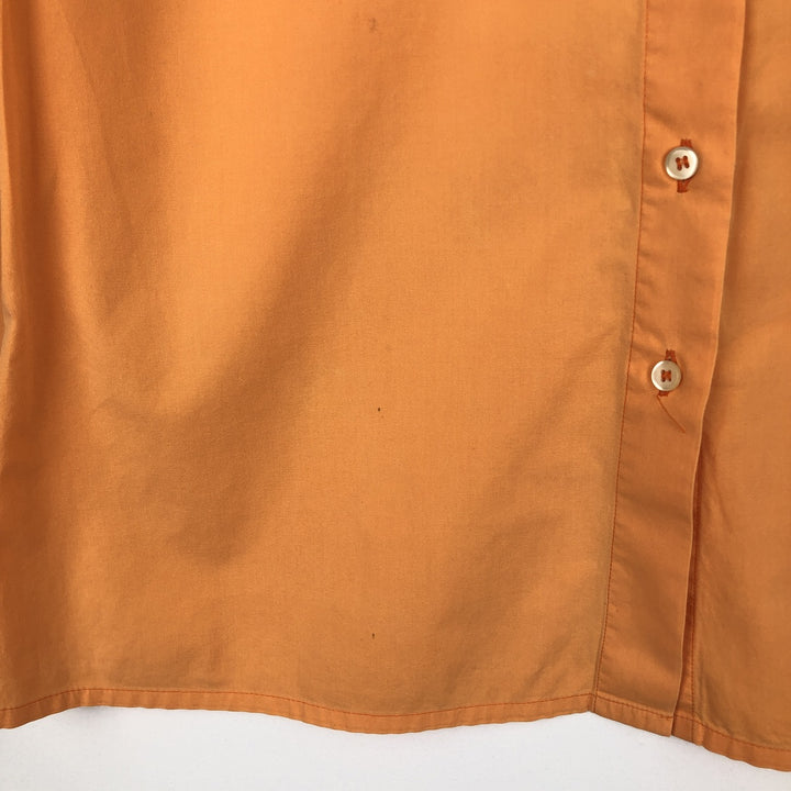 Lacoste LACOSTE 3/4 Sleeve Cotton Shirt, Boxy Shirt, Women's Size M (approx.) cotton orange type Vintage Second Hand