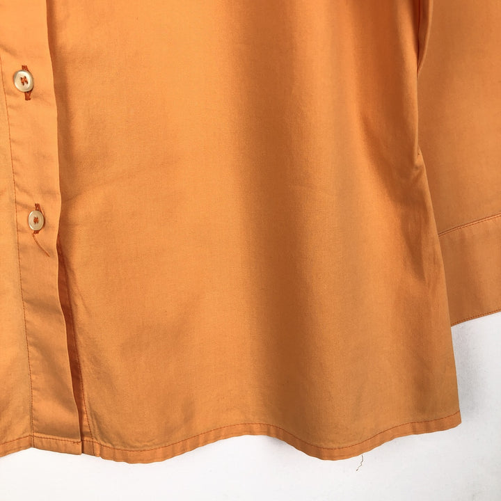 Lacoste LACOSTE 3/4 Sleeve Cotton Shirt, Boxy Shirt, Women's Size M (approx.) cotton orange type Vintage Second Hand