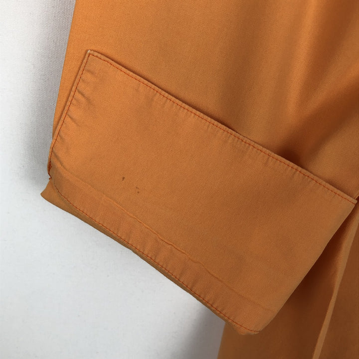 Lacoste LACOSTE 3/4 Sleeve Cotton Shirt, Boxy Shirt, Women's Size M (approx.) cotton orange type Vintage Second Hand