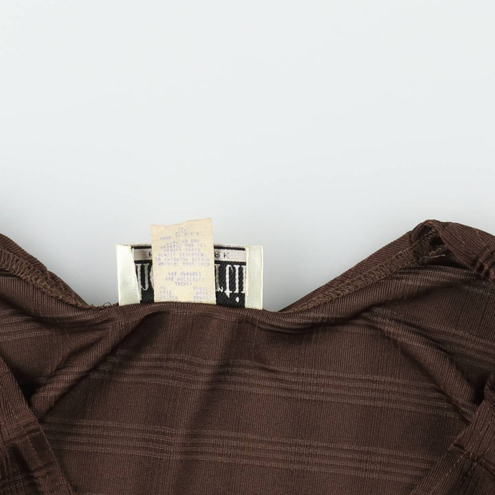 70s-80'S Sheri Martin cropped cardigan, made in USA, women's size L equivalent, vintage. polyester brown type Vintage Second Hand