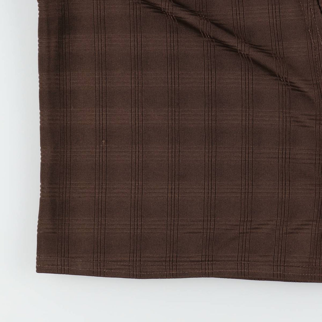 70s-80'S Sheri Martin cropped cardigan, made in USA, women's size L equivalent, vintage. polyester brown type Vintage Second Hand